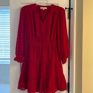 Ann Taylor Loft Red dress. Size 0P.